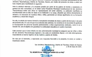 Regresan o buscan a otros, le advierten a maestros de la Sección 22