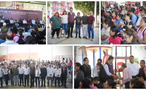 Entregan mobiliario y equipo educativo en escuelas de Viguera y Santa Rosa Panzacola