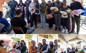 DIF Municipal entrega cobijas y apoyos de maternidad en San Martín Mexicapam