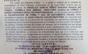 Piden acción penal contra directora general del COBAO 