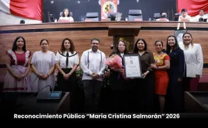 Reconoce Congreso del Estado a Mónica Ortiz Álvarez con distinción “María Cristina Salmorán”
