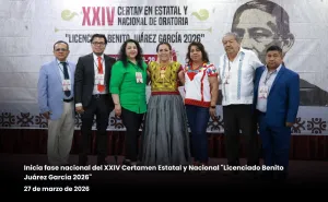 Inicia en el Congreso de Oaxaca la fase nacional del Certamen de Oratoria “Licenciado Benito Juárez García 2026”