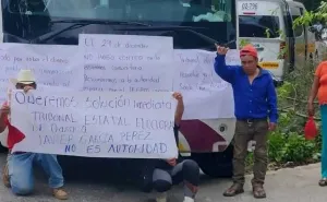 Sin paso a Huautla de Jiménez por protesta contra el Tribunal Electoral