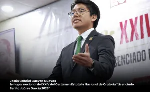 Oaxaqueño gana el Certamen Nacional de Oratoria “Lic. Benito Juárez García”