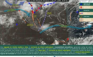 Se esperan tormentas, rachas fuertes de viento y posible caída de granizo en Oaxaca