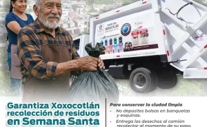 Mantiene Xoxocotlán recolección de basura en Semana Santa