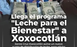 Xoxocotlán: llega punto de venta de “Leche para el Bienestar” en Fraccionamiento Riveras del Río Atoyac