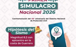 Convoca Protección Civil a participar en el Primer Simulacro Nacional 2026, el próximo 6 de mayo