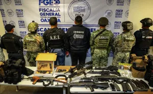 Aseguran arsenal y camioneta en que hombres armados cometieron homicidio de líder gremial en Tutla