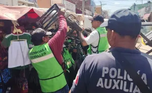 Realizan operativo "Calle libre y segura" en calle de Las Casas