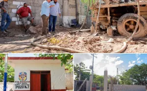 Avance del 90 % en obra de pozo de la col. 15 de Sep. de Juchitán 