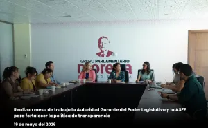 La Autoridad Garante del Poder Legislativo y la ASFE realizan mesa de trabajo para fortalecer la política de transparencia