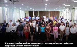 Congreso local capacita a personas servidoras públicas en materia de responsabilidades administrativas