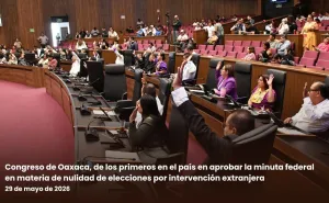 Congreso de Oaxaca, de los primeros en el país en aprobar la minuta federal en materia de nulidad de elecciones por intervención extranjera