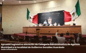 Aprueba Legislativo elevación de Categoría Administrativa de Agencia Municipal a la localidad de Guillermo González Guardado