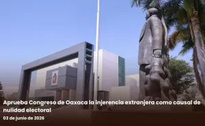 Aprueba Congreso de Oaxaca la injerencia extranjera como causal de nulidad electoral