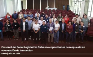 Personal del Poder Legislativo fortalece capacidades de respuesta en evacuación de inmuebles