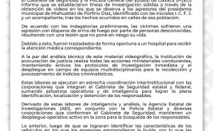 Gabinete de Seguridad y FGEO establecen líneas de investigación a partir de videos tras agresión a edil de Miahuatlán; no se reportan fallecidos