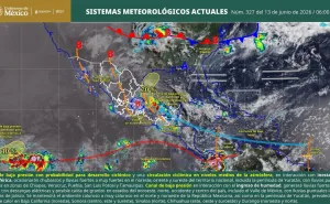 Interacción de sistemas meteorológicos favorecerá temporal de lluvias en gran parte de Oaxaca 
