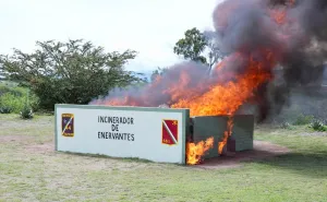 Más de media tonelada de droga es destruida en Miahuatlán