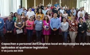 Capacitan a personal del Congreso local en tecnologías digitales aplicadas al quehacer legislativo