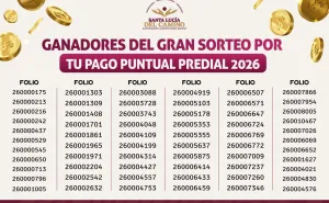 Reconocen a contribuyentes cumplidos con Gran Sorteo Predial 2026 en Santa Lucía del Camino