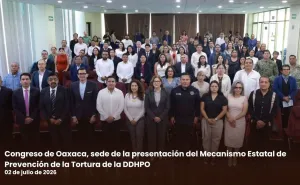 Congreso de Oaxaca, sede de la presentación del Mecanismo Estatal de Prevención de la Tortura de la DDHPO