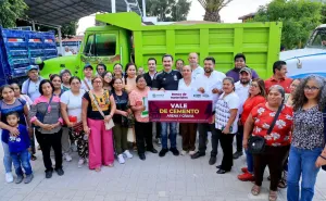 Impulsa Ray Chagoya obras comunitarias con entrega del Banco de Materiales