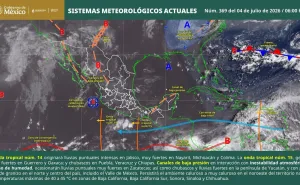 Continuarán lluvias y tormentas; prevén mar de fondo en la costa de Oaxaca