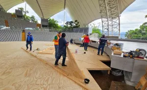 Realizan recorrido de seguridad en el Auditorio Guelaguetza previo a Donají… La Leyenda