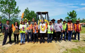Jesús Romero acompaña al pueblo de San Lorenzo Texmelucan en el inicio de la construcción de su Casa Comunal, espacio para la construcción de diálogo y paz