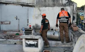 Atiende Protección Civil de Oaxaca de Juárez reporte por olor a gas en el Centro Histórico