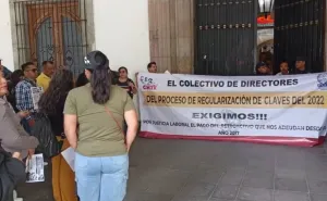 Exigen maestros- directores de la sección 22 de la CNTE pagos que ya recibieron en 2017