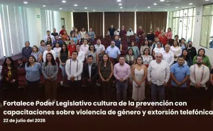 Fortalece Poder Legislativo cultura de la prevención con capacitaciones sobre violencia de género y extorsión telefónica