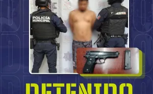 Detienen a una persona por el presunto delito de portación de arma de fuego en Oaxaca de Juárez