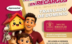 Extiende Xoxocotlán beneficios fiscales; condona hasta septiembre recargos por traslado de dominio