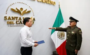 Toma protesta nuevo director de la Policía de Santa Lucía del Camino