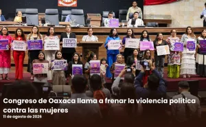 Congreso de Oaxaca llama a frenar la violencia política contra las mujeres