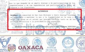 Yosoñama y Mixtepec vuelven a tensar conflicto a pesar de haber firmado acuerdo de paz ante la SEGO