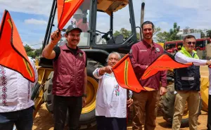 Con la energía de las juventudes, arranca la construcción del Centro Comunitario México Imparable en Pueblo Nuevo