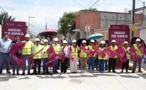 Arranca Nancy Benítez más obras de infraestructura vial en Xoxocotlán