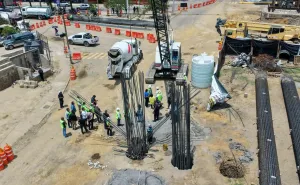 Paso a Desnivel Monumento a Juárez avanza en cimentación y mantiene semáforo verde
