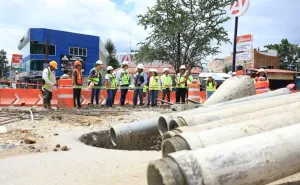Paso a Desnivel Monumento a Juárez registra avance; Ray Chagoya supervisa siete frentes de obra 