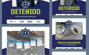 Acciones de vigilancia de la Policía Municipal permiten tres detenciones en Oaxaca de Juárez