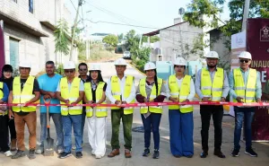 Entrega Nancy Benítez cuatro pavimentaciones; mejora movilidad de las familias xoxeñas