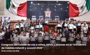 Congreso del Estado da voz a niñas, niños y jóvenes en el “Encuentro de Cabildo Infantil y Juvenil 2026”