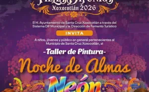 Invita Ayuntamiento de Xoxocotlán al taller gratuito de pintura “Noche de Almas Neón”