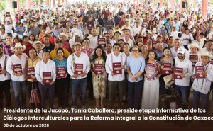 Presidenta de la Jucopo, Tania Caballero, preside etapa informativa de los Diálogos Interculturales para la Reforma Integral a la Constitución de Oaxaca