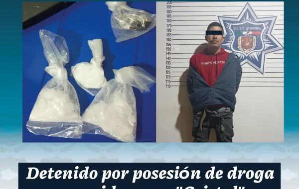 Detiene Policía Estatal a masculino en posesión de presuntas drogas en Miahuatlán de Porfirio Díaz