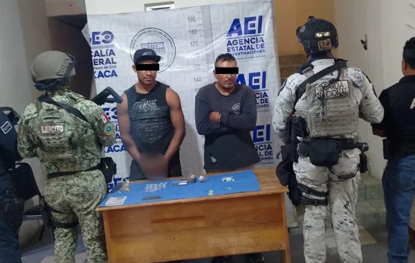 Desarticula punto de venta de drogas en Soledad Etla, hay dos detenidos: Fiscalía de Oaxaca